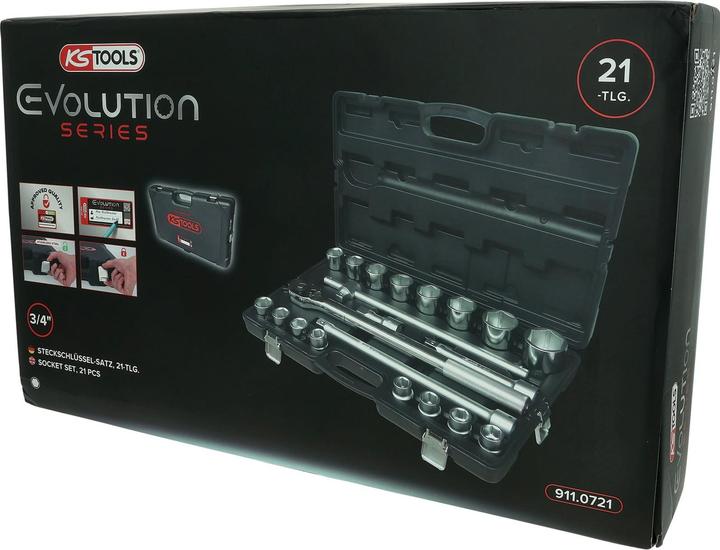 Produktbild KS Tools Steckschlüssel- Satz (19 mm, 21 mm, 22 mm, 23 mm, 24 mm, 26 mm, 27 mm, 29 mm, 30 mm, 32 mm, 35 mm, 36 mm, 38 mm, 41 mm, 46 mm, 50 mm)