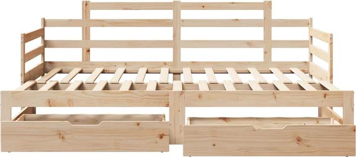 Actual product image vidaXL Extendable day bed with drawers