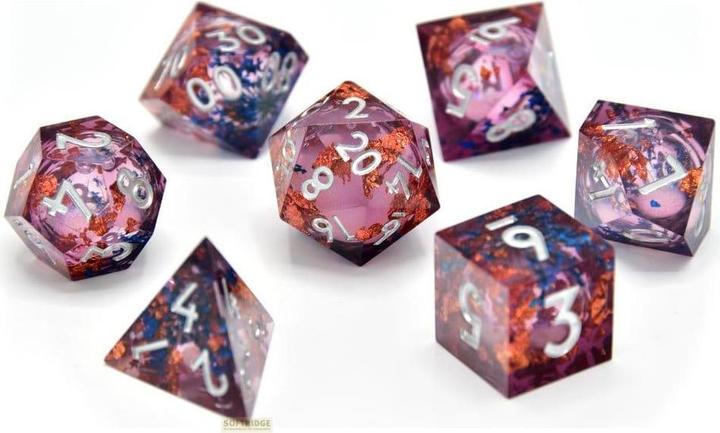 Glass Staff CritStones Liquid Core pack dés Fey Mist (7)