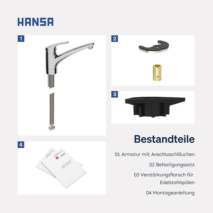 Image du produit Hansa Mitigeur d'évier Hansamix chromé