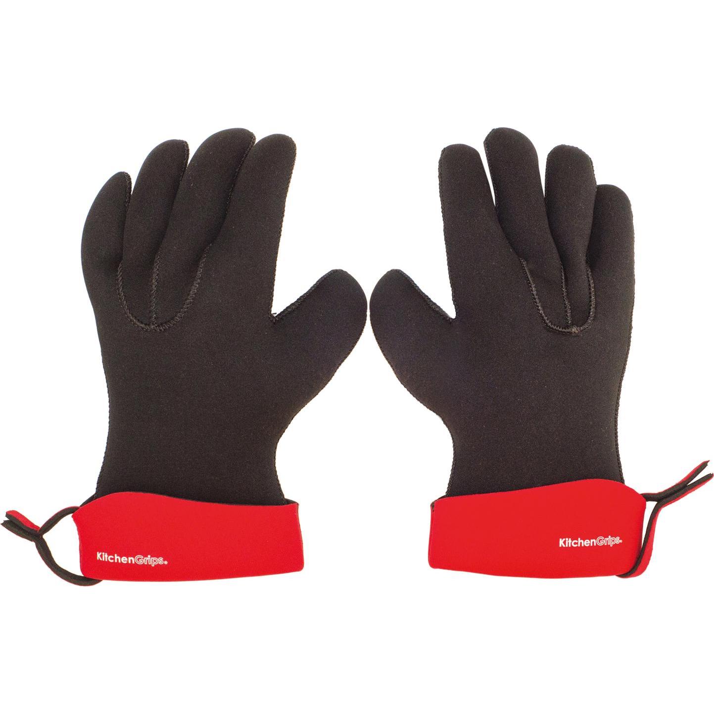 Thumbnail - Cuisipro Küchenhandschuhe Gr. S, 5 Finger, schwarz rot, Backhandschuhe + Topflappen, Schwarz