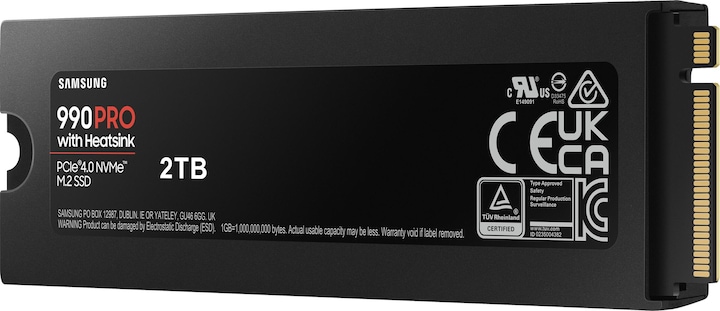 Produktbild Samsung 990 Pro mit Heatsink MZ-V9P2T0GW (2000 GB, M.2 2280)