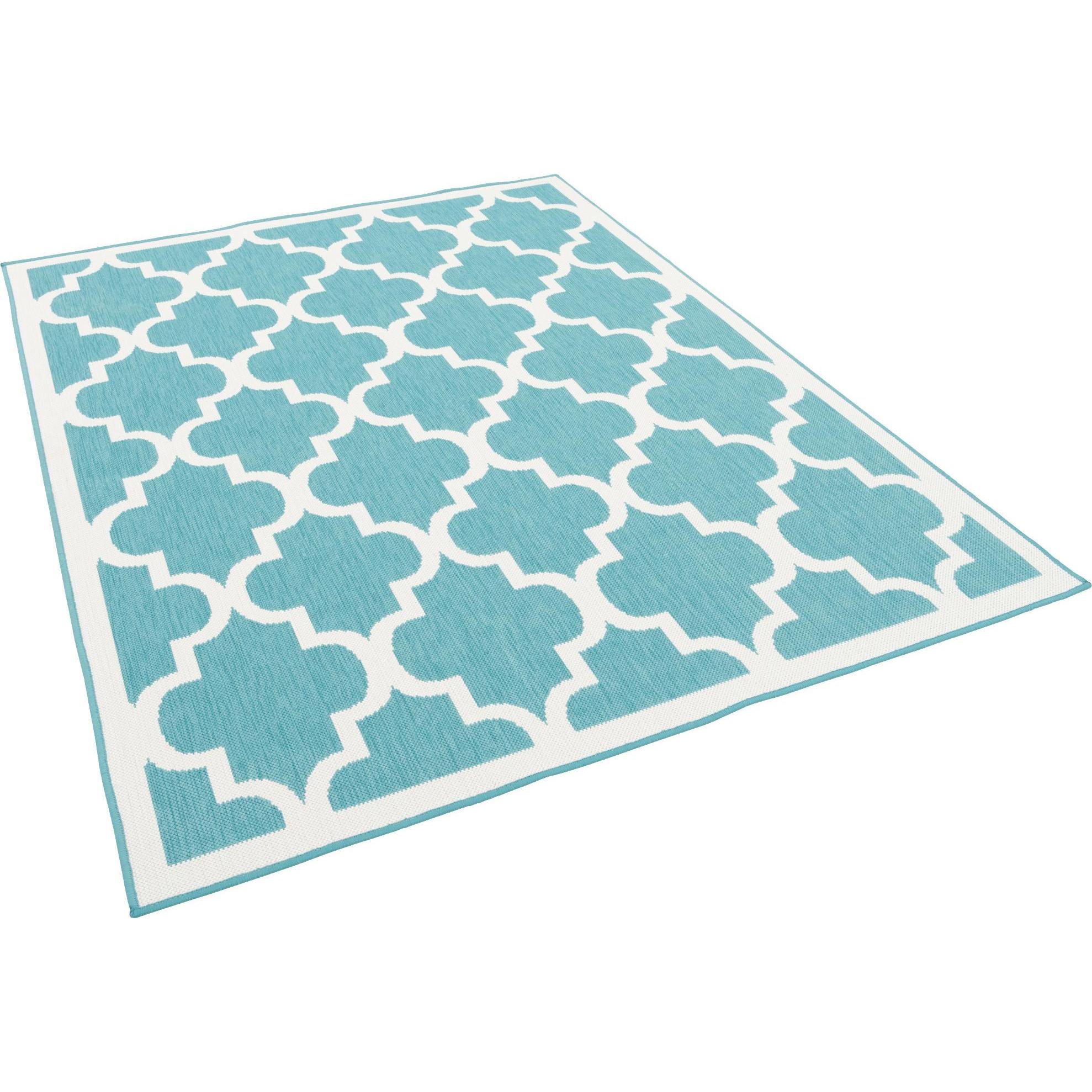 Pergamon, Teppich, In- und Outdoor Teppich Beidseitig Cape Cod Fliesenoptik (80 x 140 cm)