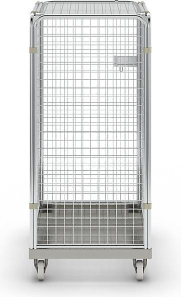 Actual product image kaiserkraft Anti-theft container with steel rolling plate (500 kg)
