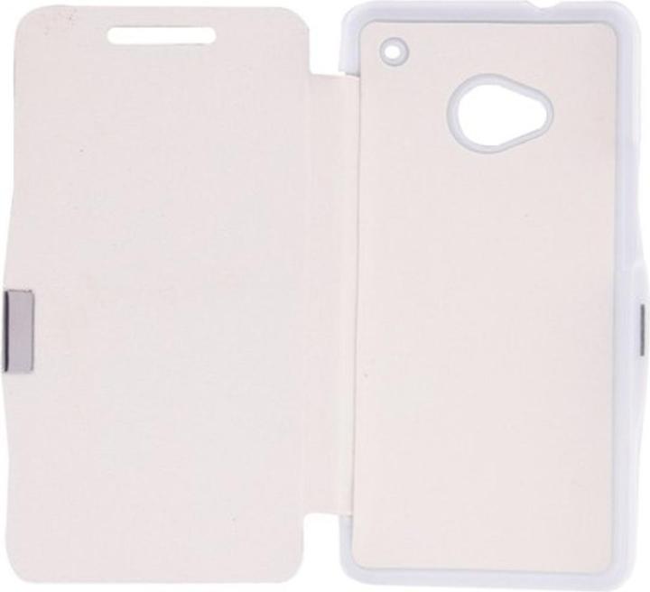 Produktbild König Design Handyhülle Tasche für HTC One / M7 weiss gebürstet (OnePlus X)