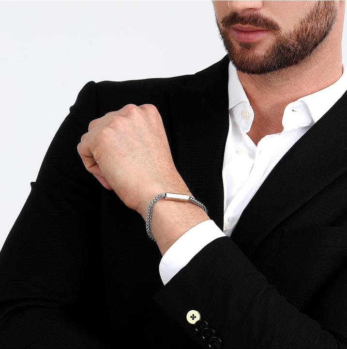 Immagine prodotto Maserati Bracciale in acciaio (22 cm, Acciaio inossidabile)