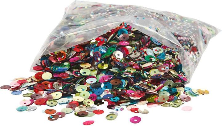 Produktbild Creativ Company Pailletten rund, 100 Gramm