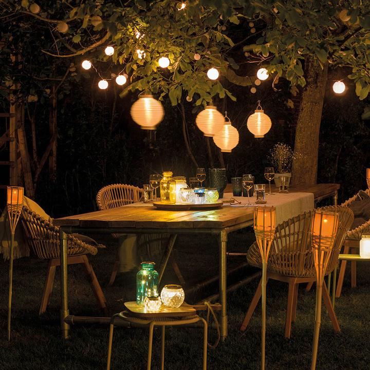 Actual product image Lumineo Lantern white nylon