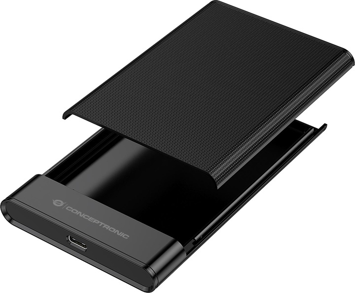 Actual product image Conceptronic HDD enclosure 2.5" SATA I-III HDD/SSD USB-A &-C (2.5")