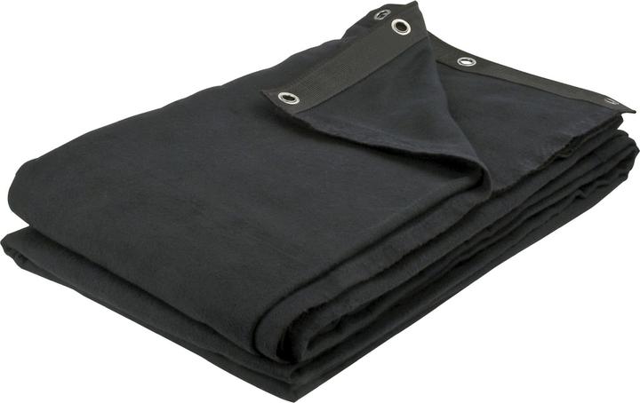 Image du produit Showgear Backdrop décoratif noir 400 x 300cm (Molleton)