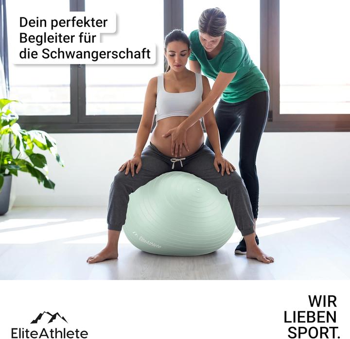 Produktbild EliteAthlete Ergonomischer Gymnastikball für Fitness und Schwangerschaft (65 cm)