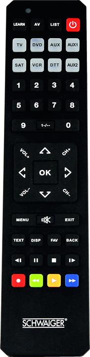 Actual product image Schwaiger UFB4801 031 (Universal remote control, Infrared)