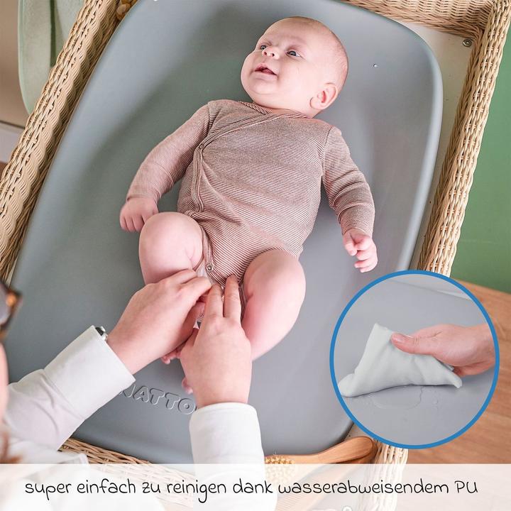 Produktbild Nattou Wickelauflagen Wickel-Set mit Wickelunterlage Softy & Windeleimer (50 x 70 cm)