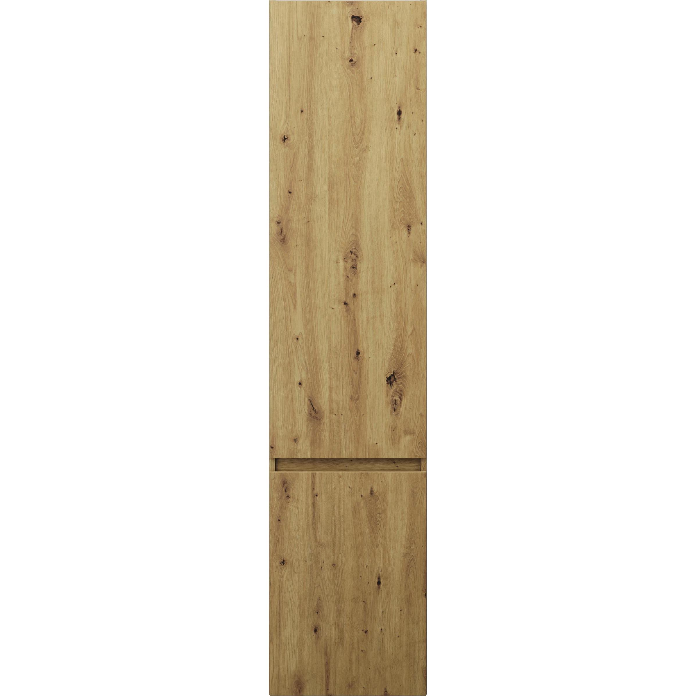 burgbad, Badezimmerschrank, Lin20 Hochschrank wandhängend mit 1 Türe inklusive Wäschekorb, Türanschlag links, 400x34