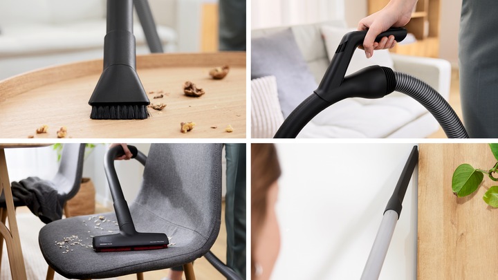 Actual product image Bosch Hausgeräte Series 6, Bagless Vacuum Cleaner, ProFamily, Blue, BGC41XFMLY