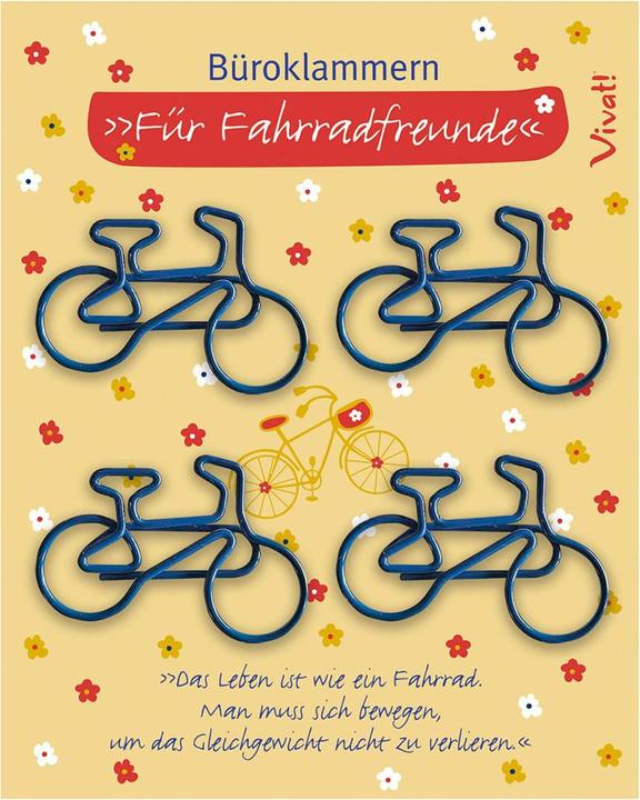 Immagine prodotto 4er-Set Büroklammern »Fahrradfreunde« (4 x)