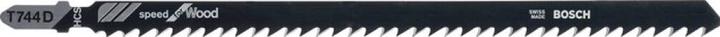 Actual product image Bosch Professional Zubehör Jigsaw blade T 744 D Speed for Wood, 3-pack