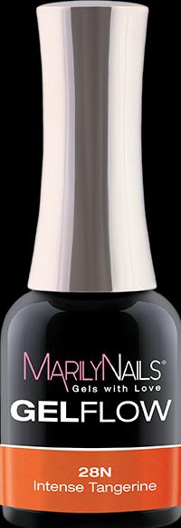 Image du produit Marily Nails GELFLOW - 28N Tangerine intense (Tangerine intense, Vernis semi-permanent)