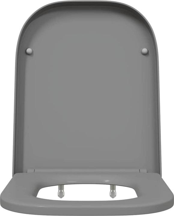 Actual product image VidaXL Toilet seat Quick Release soft-close Duroplast grey