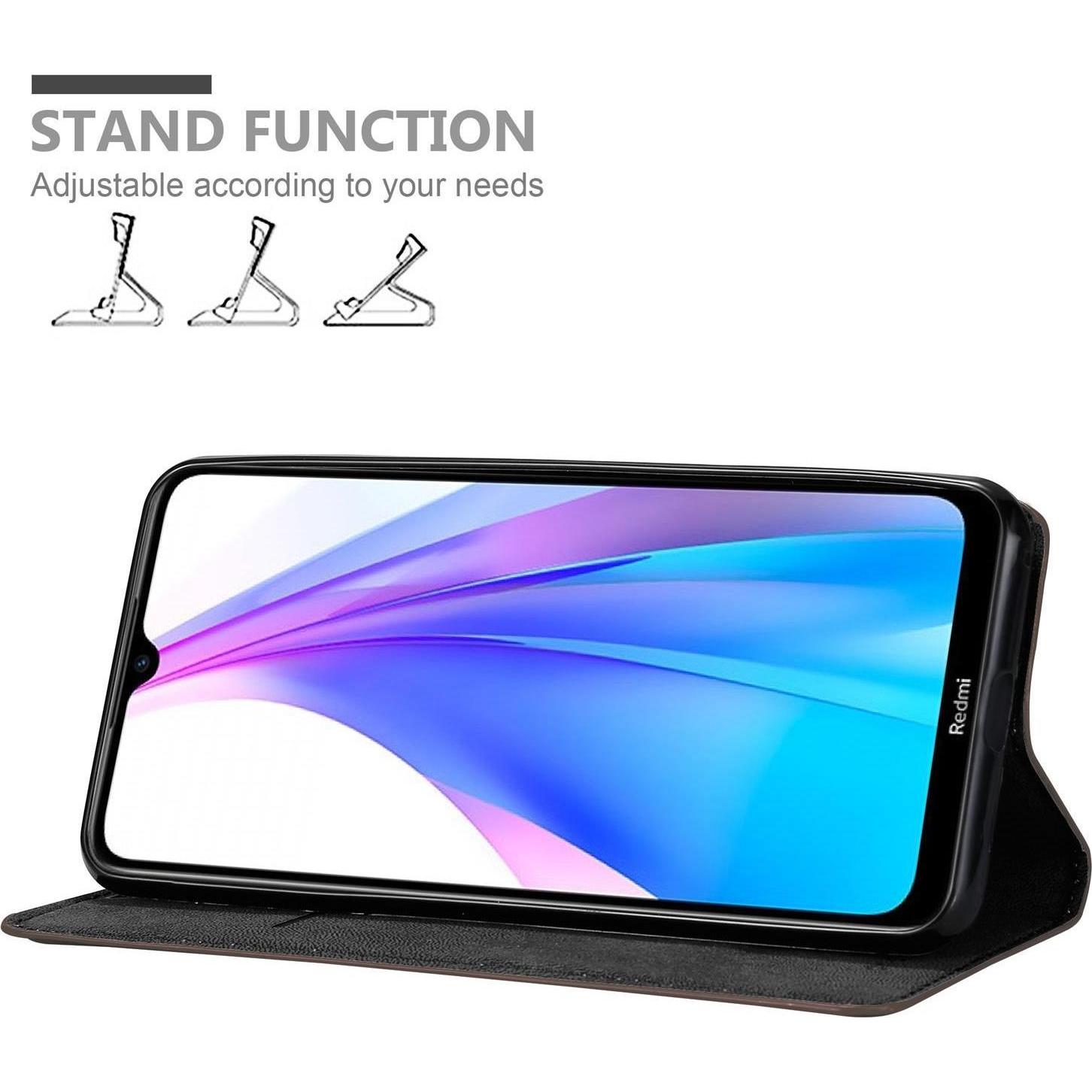 Thumbnail - Cadorabo Book Invisible Magnet Cover (Xiaomi Redmi Note 8T), Smartphone Hülle, Braun