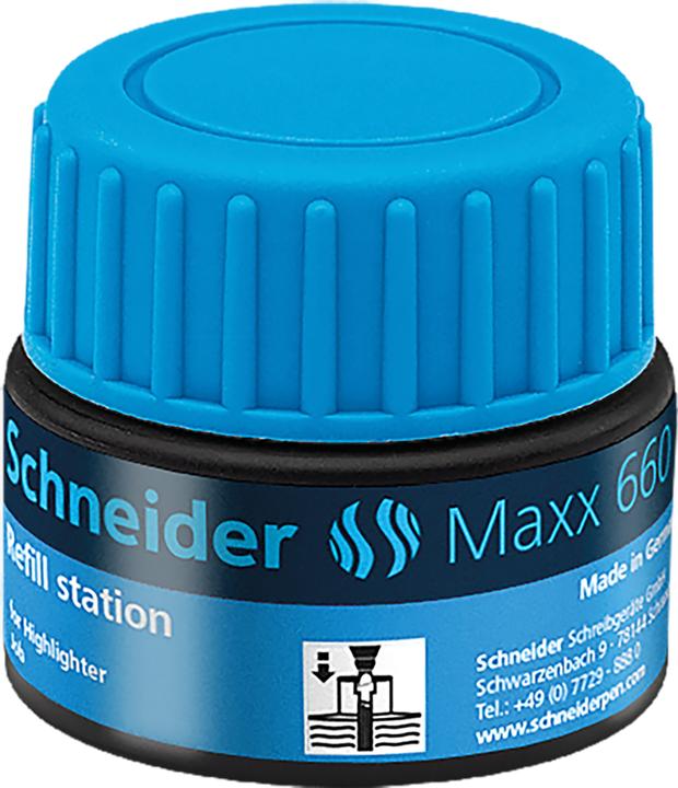 Produktbild Schneider Tintenglas Nachfülltinte 660 Blau (1 Stück, Blau)