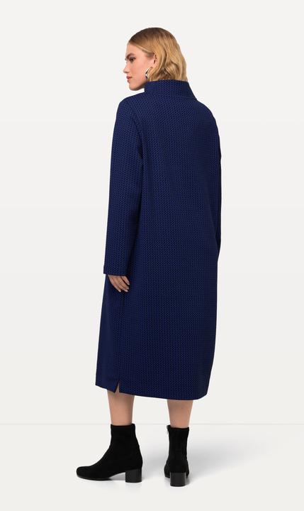Image du produit Ulla Popken Robe en molleton texturé à col montant et manches longues (54)