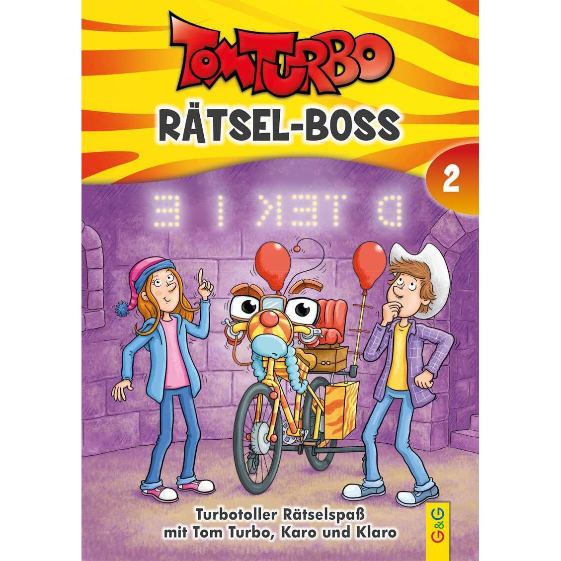 Thumbnail - Tom Turbo - Rätsel-Boss 2, Kinderbücher von Kinder- und Jugendbuch, G&G Verlag
