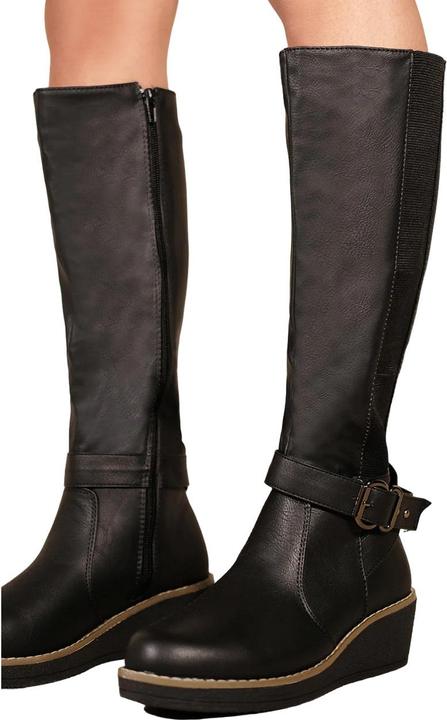 Actual product image Where's That From Womens/Ladies Ayleen Wedge Knee-High Boots (39)