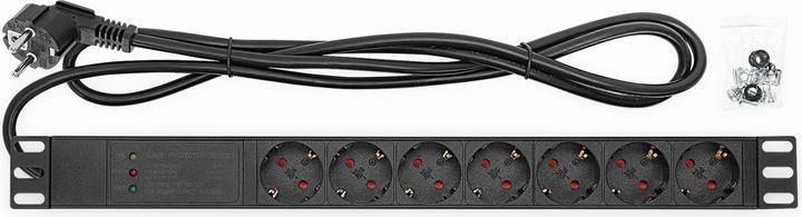 Productafbeelding Intellinet 19" 7-voudige contactdoosstrook / PDU, beschermingscontact, 1 HE, met overspanningsbeveiliging