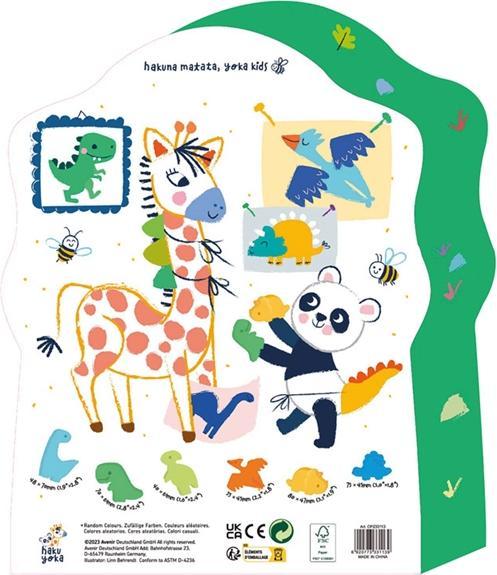 Produktbild Haku Yoka Finger Wachsmalkreide Dino (6 x)