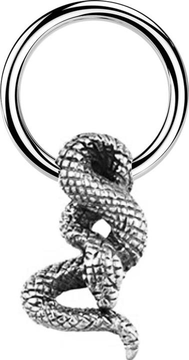 Immagine prodotto Star Piercing Anello Micro Closure argento Snake argento (Ottone, Acciaio chirurgico 316L)