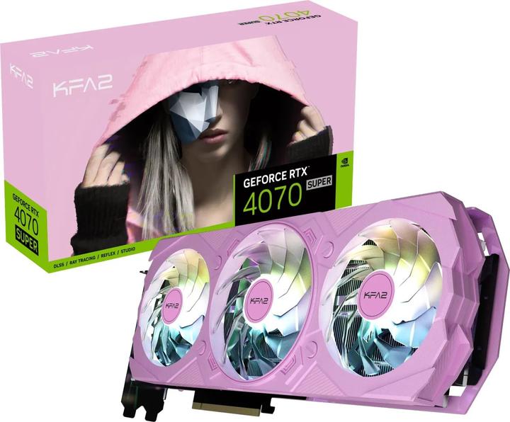 Produktbild KFA2 GeForce RTX 4070 Super EX GAMER 1-Click OC Pink (12 GB)