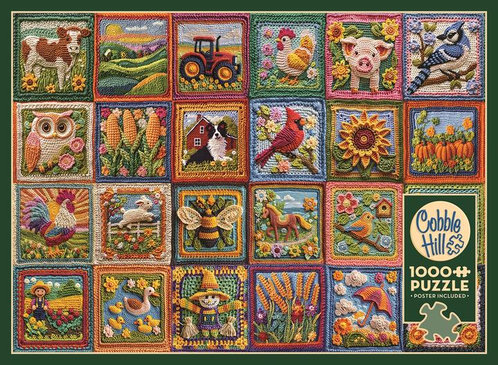 Produktbild Cobble Hill Häkel Patchwork Bauernhof 1000 Teile (1000 Teile)
