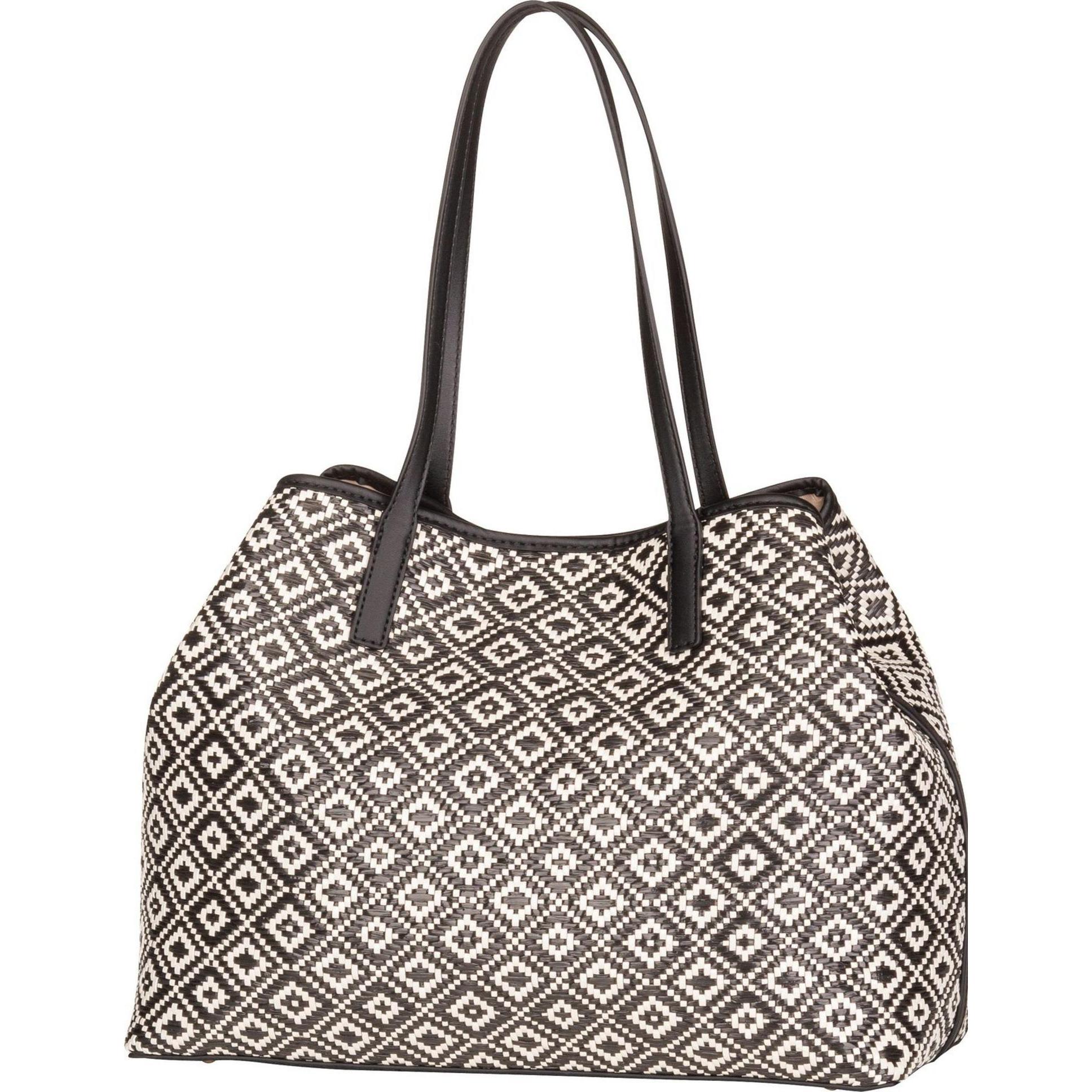 Guess, Tasche, Shopper VIKKY, Schwarz, (22 l)