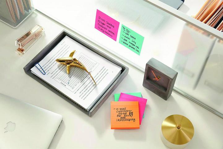 Produktbild Post-it Super Sticky Cosmic 8 + 4 (7.6 x 7.6 cm)