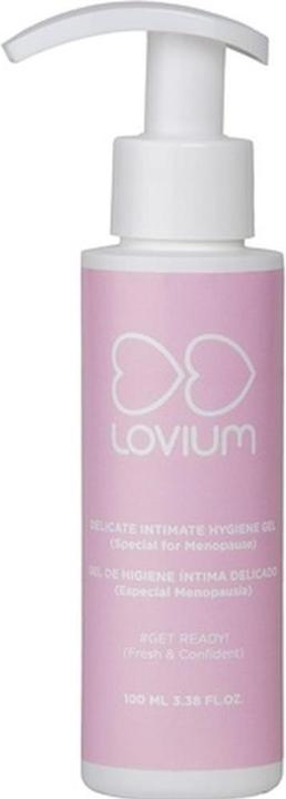 Immagine prodotto Lovium Gel intimo per donne in menopausa Speciale Igiene Vaginale Arricchito con Aloe Vera Senza Parabeni (100 ml, Gel intimo)