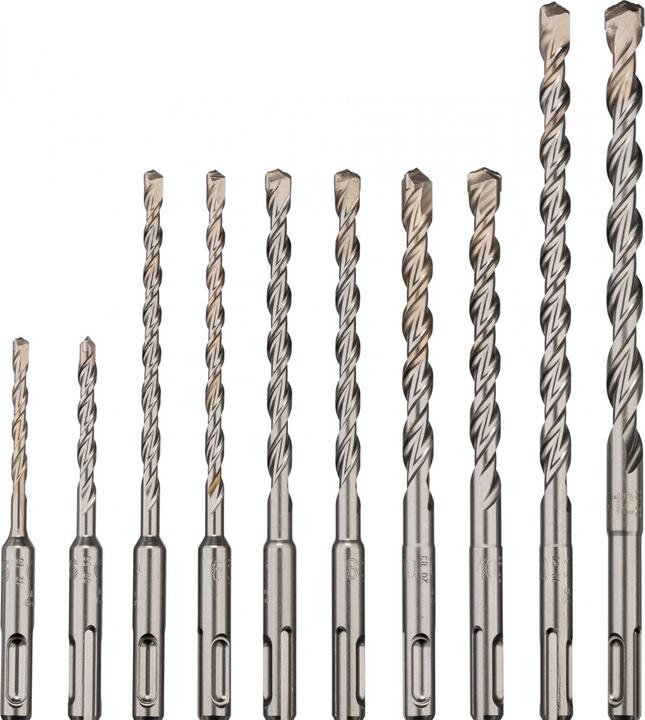 Actual product image Makita B-49127 SDS-VPLUS drill bit set Nr6 10pcs (5, 6, 8, 10, 12 mm)