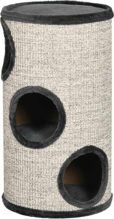 Immagine prodotto PawHut Cestino per grattini con 3 vani (70 cm, Grigio)