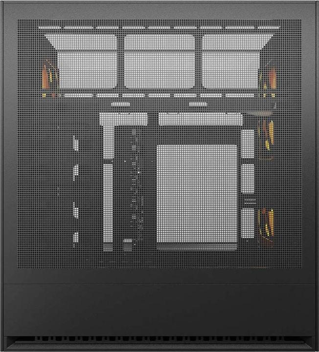 Actual product image Cougar Gehäuse Midi-Tower OmnyX, ARGB, Schwarz (mATX, Mini-ITX, ATX)