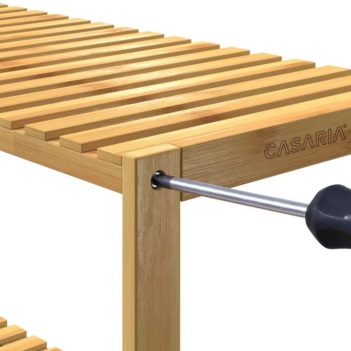 Actual product image Casaria Standing shelf (130 x 60 x 26 cm)