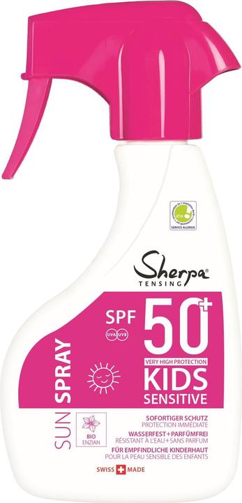 Actual product image Sherpa Tensing Sensitive (Sun spray, SPF 50, 250 ml)