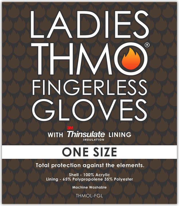 Produktbild Thmo Thermo Handschuhe Ohne Finger | Thinsulate Handschuhe Fingerlose (One Size)