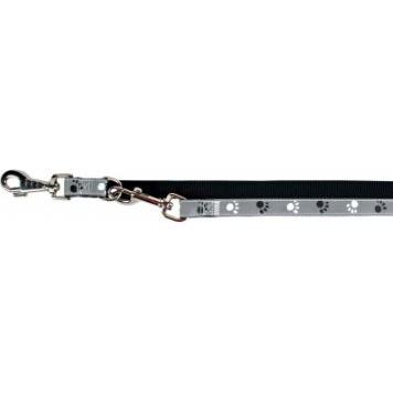 Thumbnail - Trixie Doppelführleine Silver Reflect (L, XL, Hund, Hundesport), Halsband + Leine