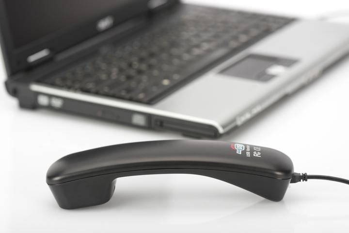 Immagine prodotto Digitus Telefono Hoererer USB per Skype MSN ICQ ICQ X-lite Dialpad MediaRing Net2phone ecc. nero