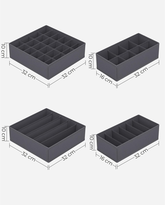 Actual product image Songmics Justin (8 x, 32 x 16 x 10 cm)