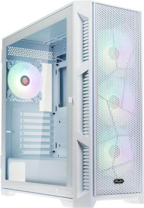 Produktbild Raijintek PONOS Ultra Mesh Midi-Tower, Tempered Glass - weiss (E-ATX, mATX, ATX, Mini-ITX)
