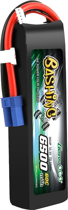 Immagine prodotto Gens Ace Modello di batteria (LiPo) 11.1 V 6500 mAh Numero di celle: 3 60 C Softcase EC5 (11.10 V, 6500 mAh)
