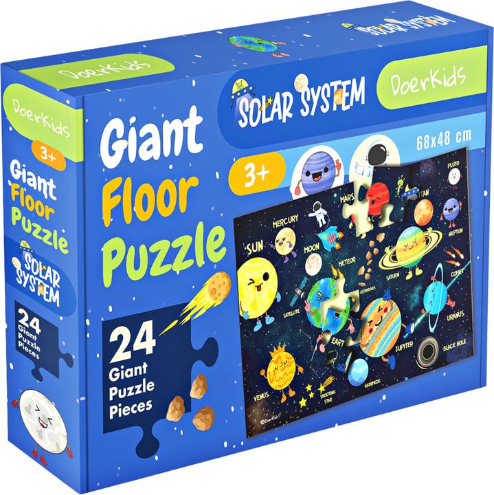Image du produit DoerKids Système solaire puzzle de sol géant (24 pièces)