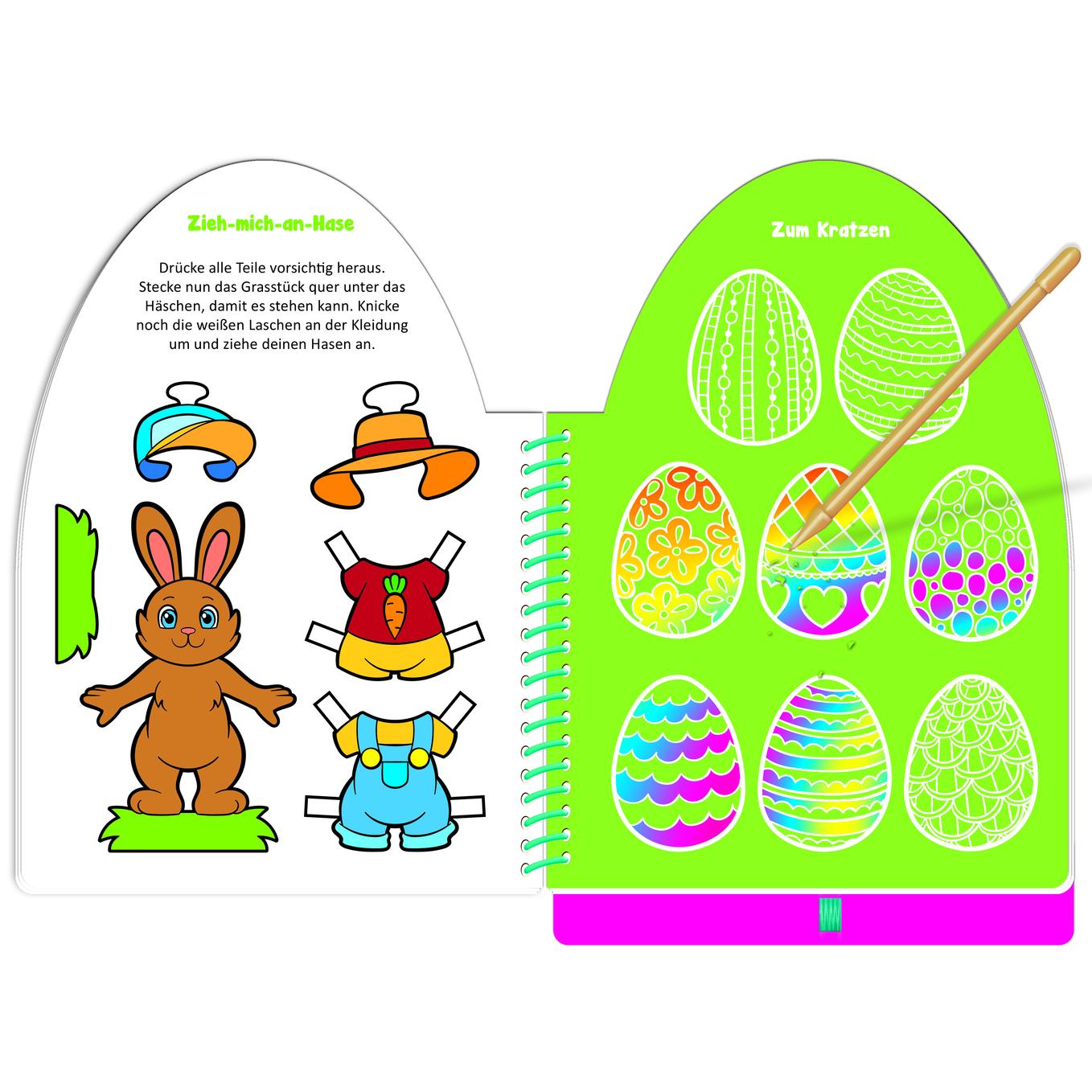 Thumbnail - Trötsch, Malbuch, Osterspass Kratzen & Basteln
