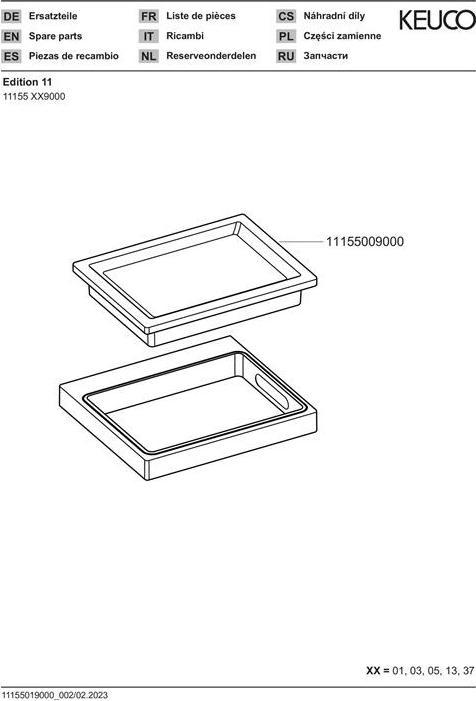 Immagine prodotto Keuco Portasapone in cristallo autentico Edition 11